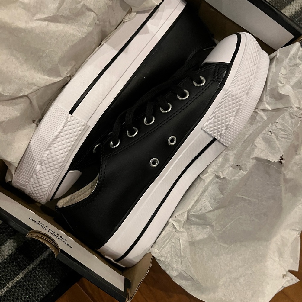 Converse Vegan Leather Platform Chucks
